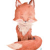 affiche aquarelle renard A4