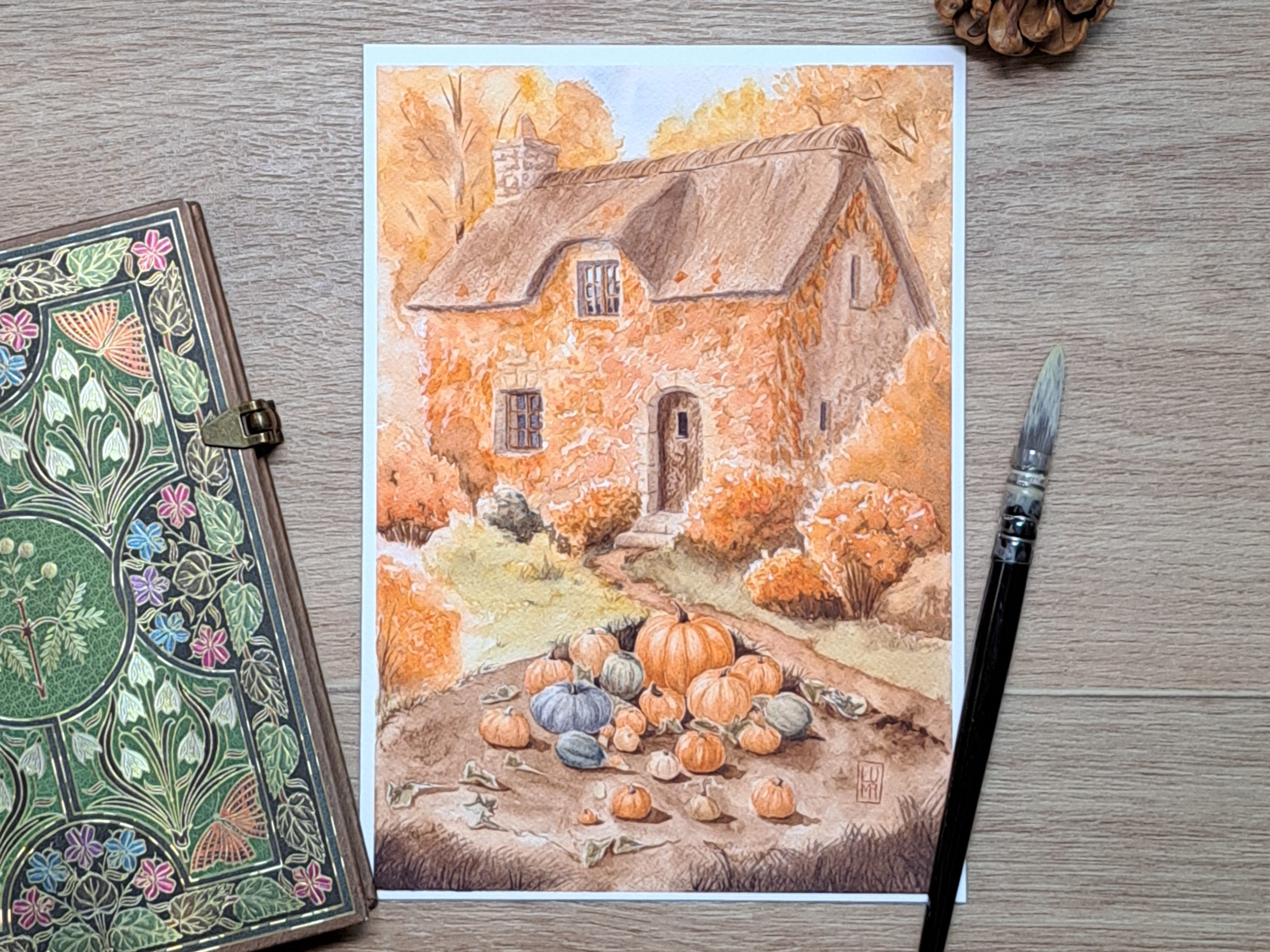 Print Fine Art "Le cottage automnal"