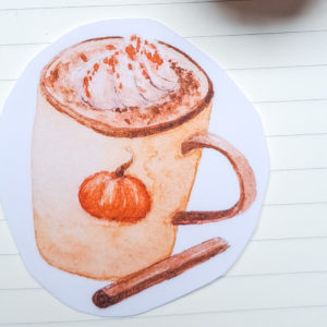 Sticker Pumpkin Spice Latte