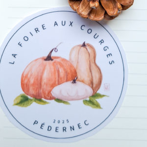grand sticker événement la foire aux courges
