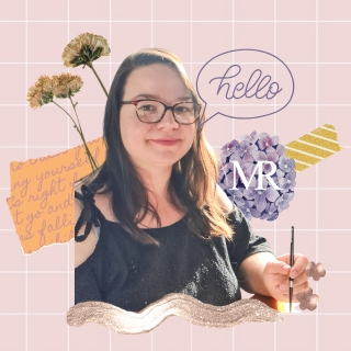 Photo de Lucie alias Maen Roz Aquarelle et son logo